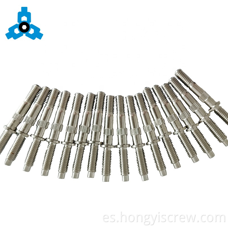 Perno de doble rosca con manchado con soporte de stock OEM de acero inoxidable de acero hexagonal